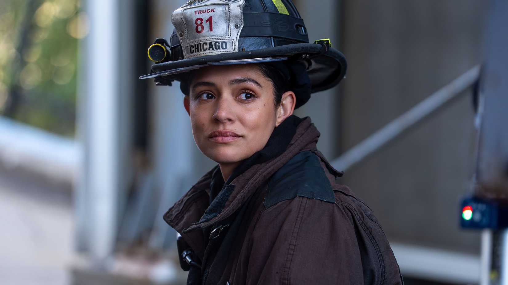 Still of Miranda Rae Mayo as Stella Kidd in Chicago Fire season 14.