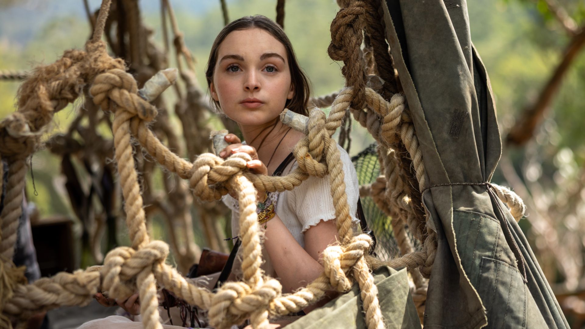 Chloe Jean Lourdes in a treehouse in Last Seen