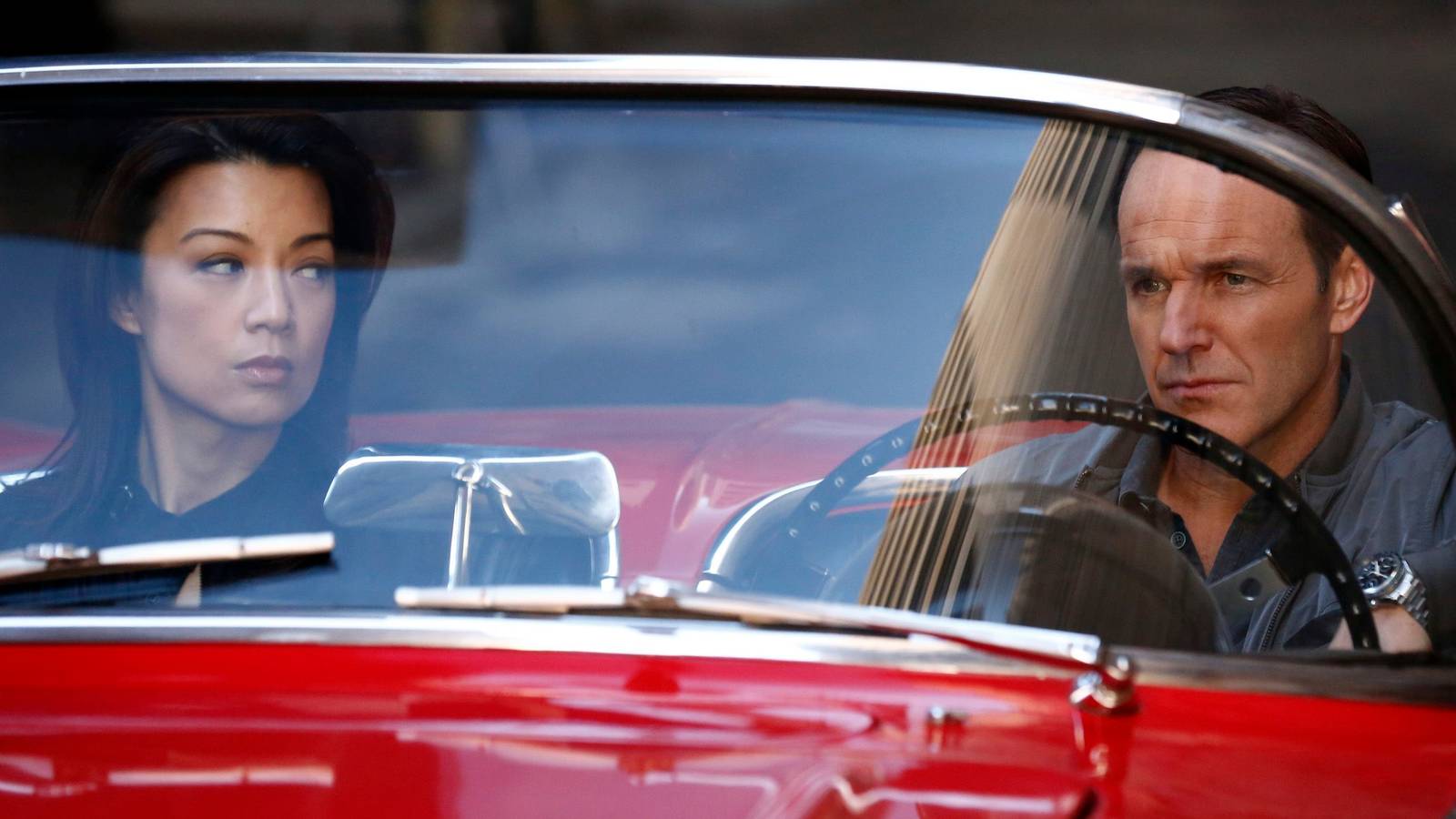 Clark Gregg as Phil Coulson and Ming-Na Wen as Melinda May in Agents of S.H.I.E.L.D