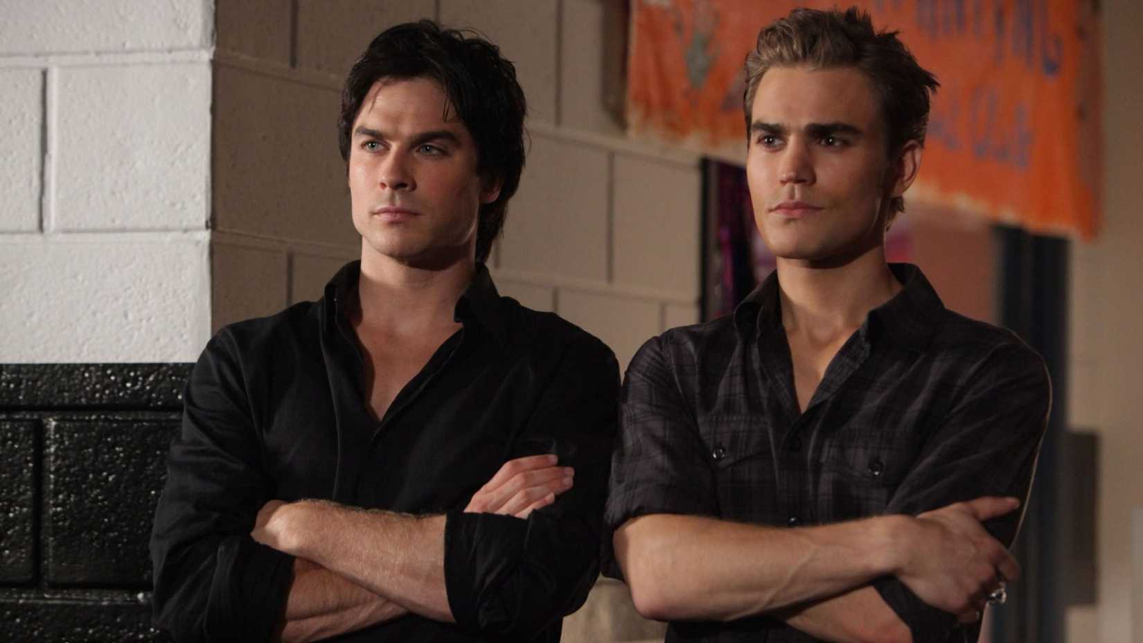 Damon and Stefan on The Vampire Diaries