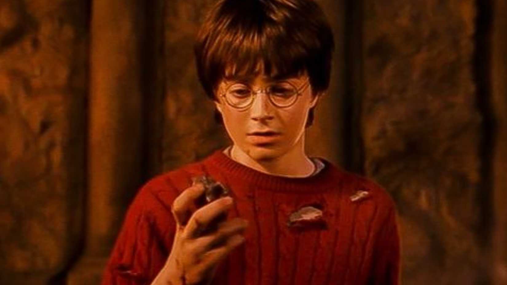 Daniel Radcliffe as Harry Potter with the Philosophers Stone