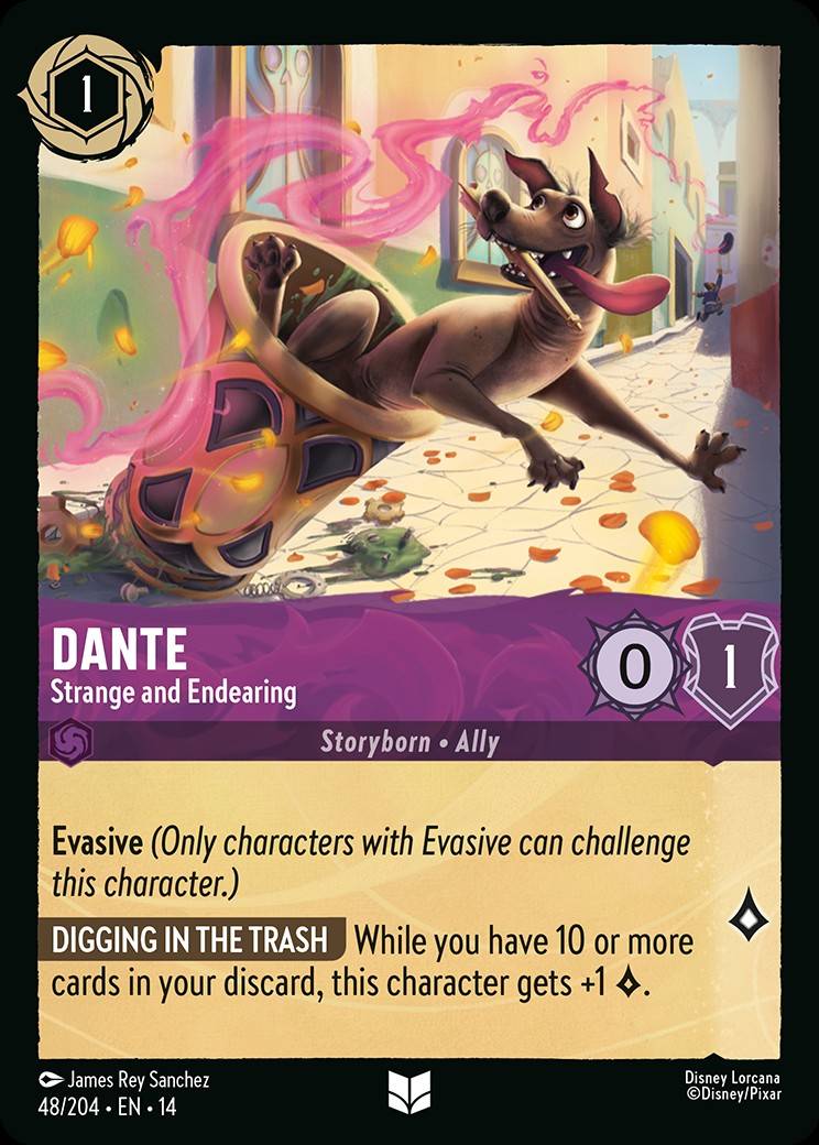 Dante Strange and Endearing Disney Lorcana card