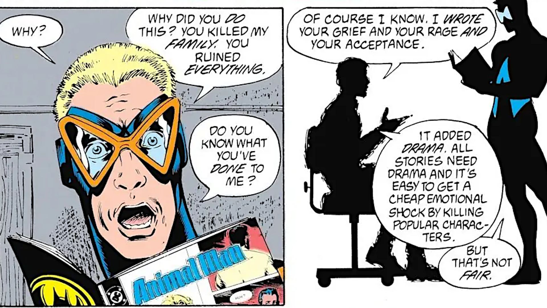 DC Most Powerful Comic Book Character Grant Morrison Suffering
