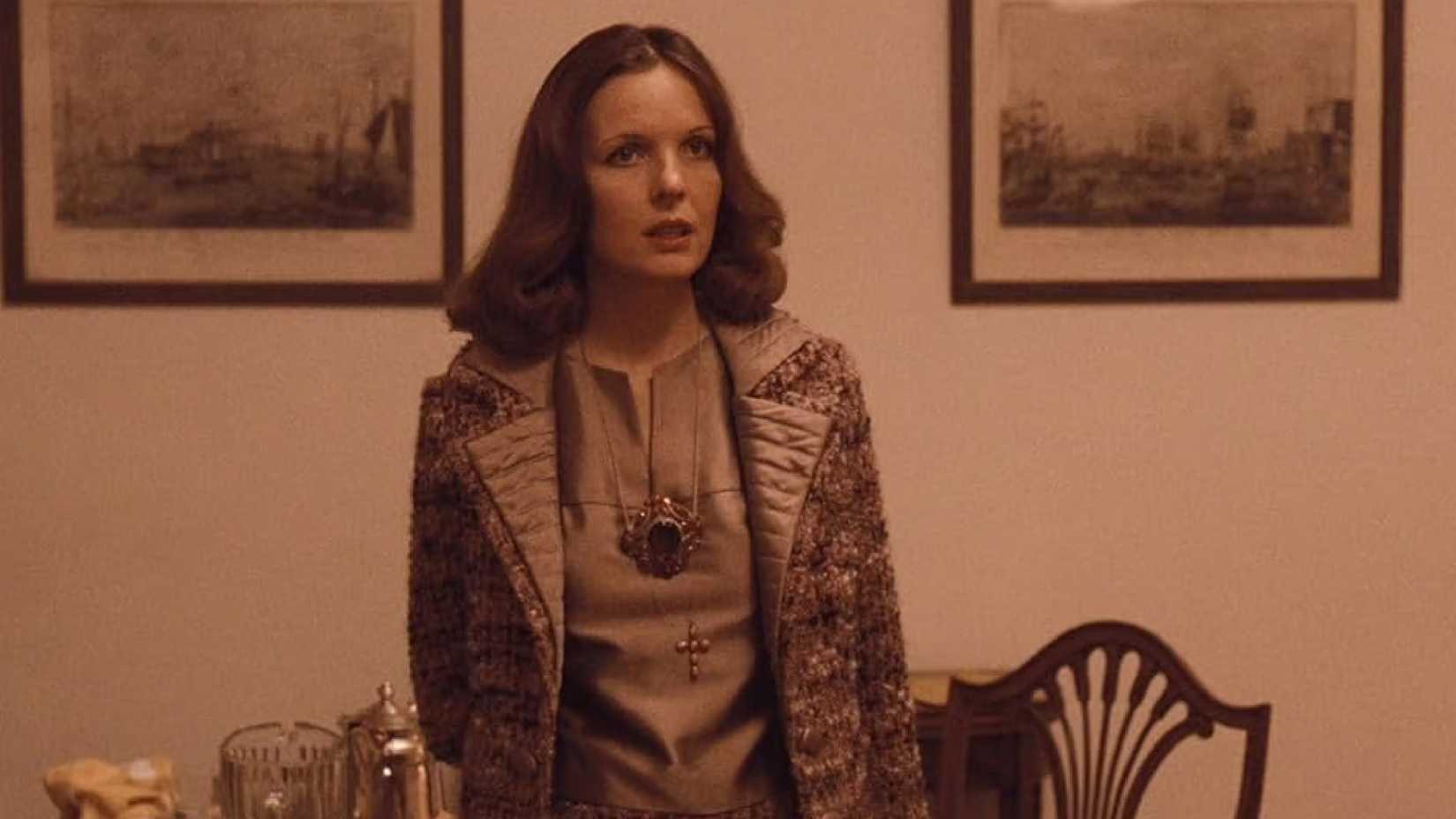 Diane Keaton looks out as Kay in The Godfather Part II