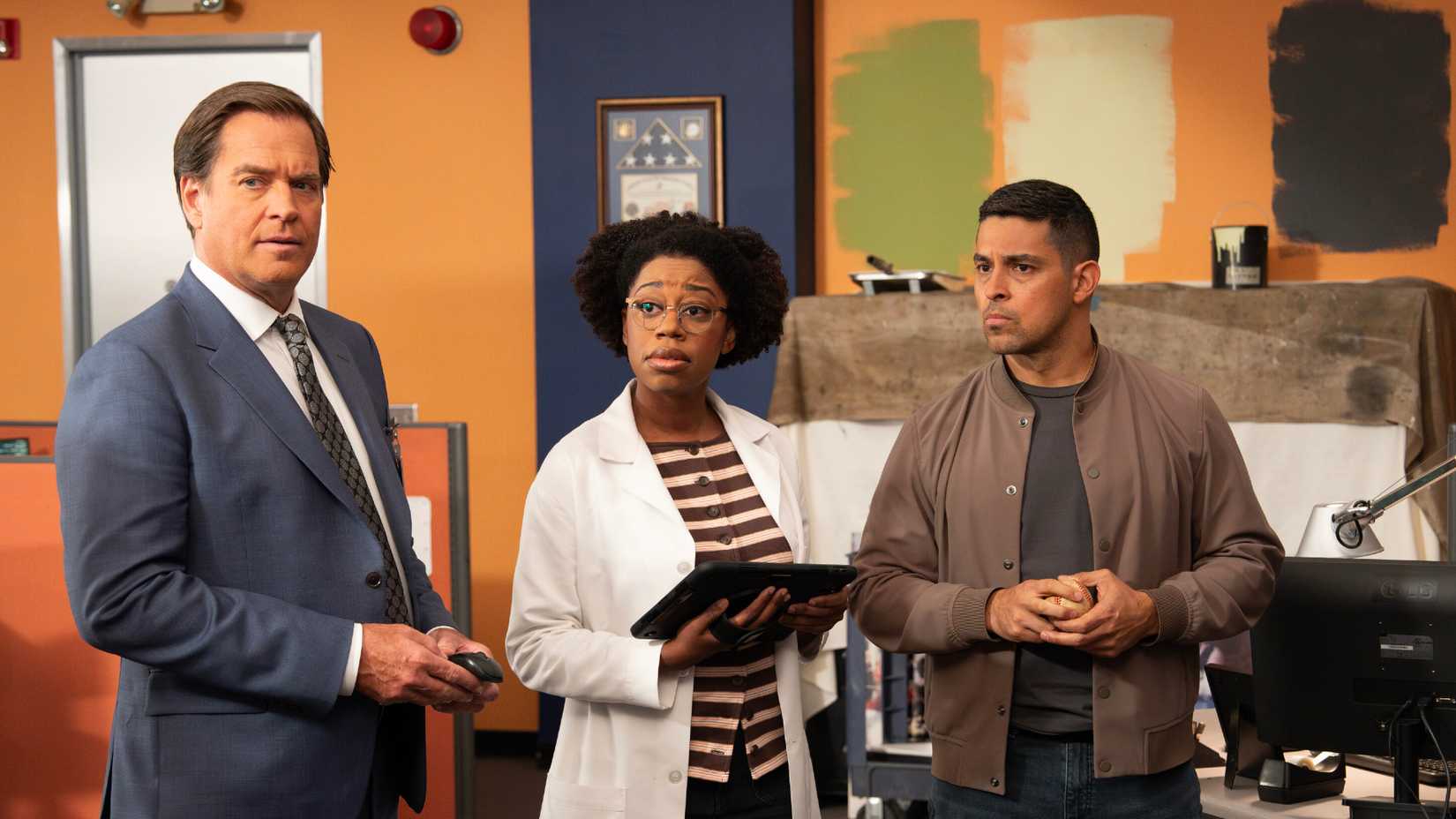 Dinozz, Kasie, and Nick in NCIS season 24