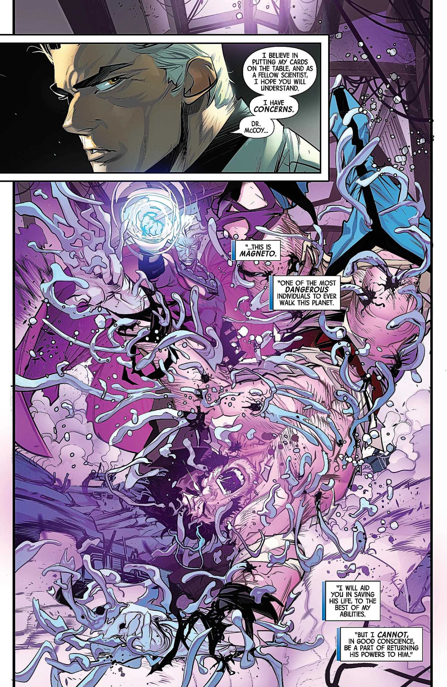 DNX #1 Reed Richards is skeptical about restoring Magneto's powers