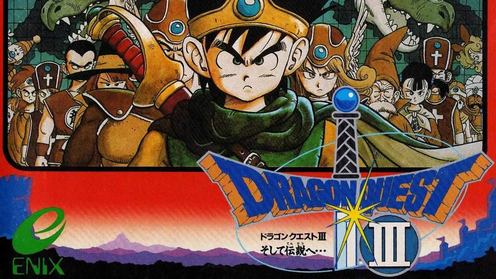 The box art for the NES version of Dragon Quest 3.