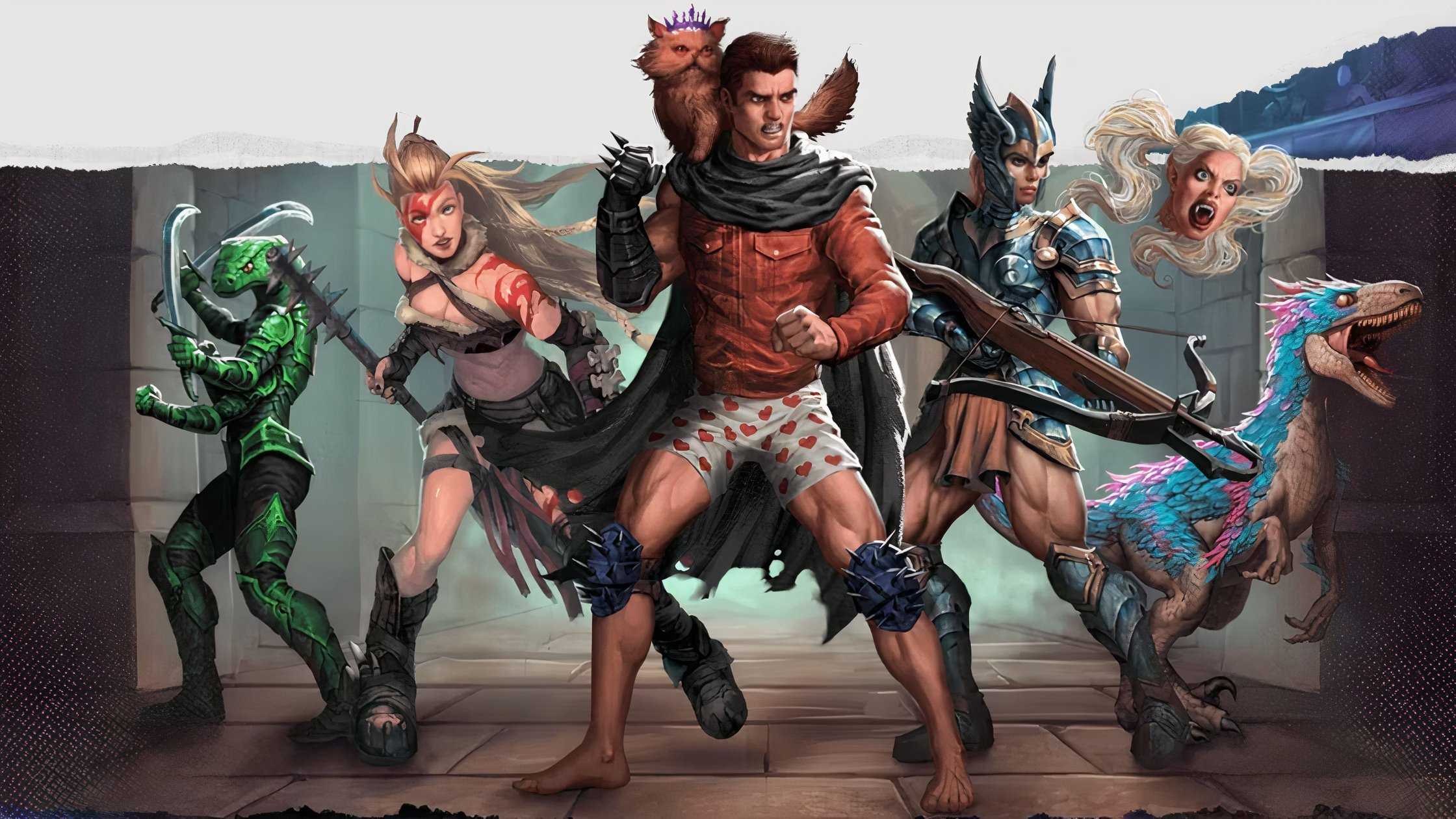 Dungeon Crawler Carl crew from RPG art