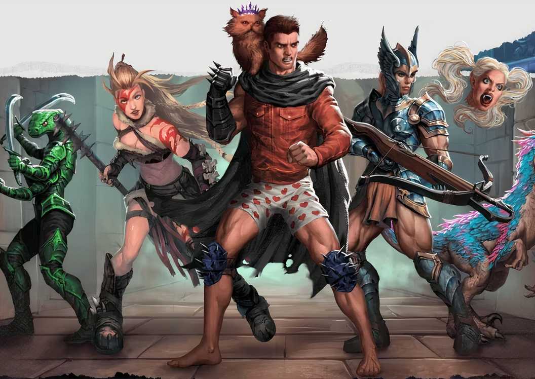 Dungeon Crawler Carl crew from RPG art