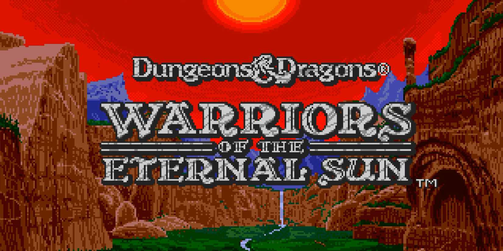 Dungeons & Dragons Warriors of the Eternal Sun Title Screen