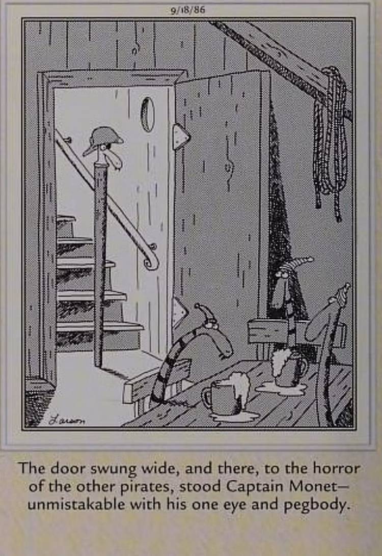 Far Side snakes pirates