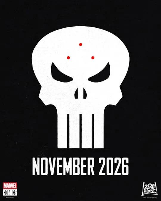 Frank Castle's skull emblem has three red dots on its forehead in Predator vs Punisher teaser image