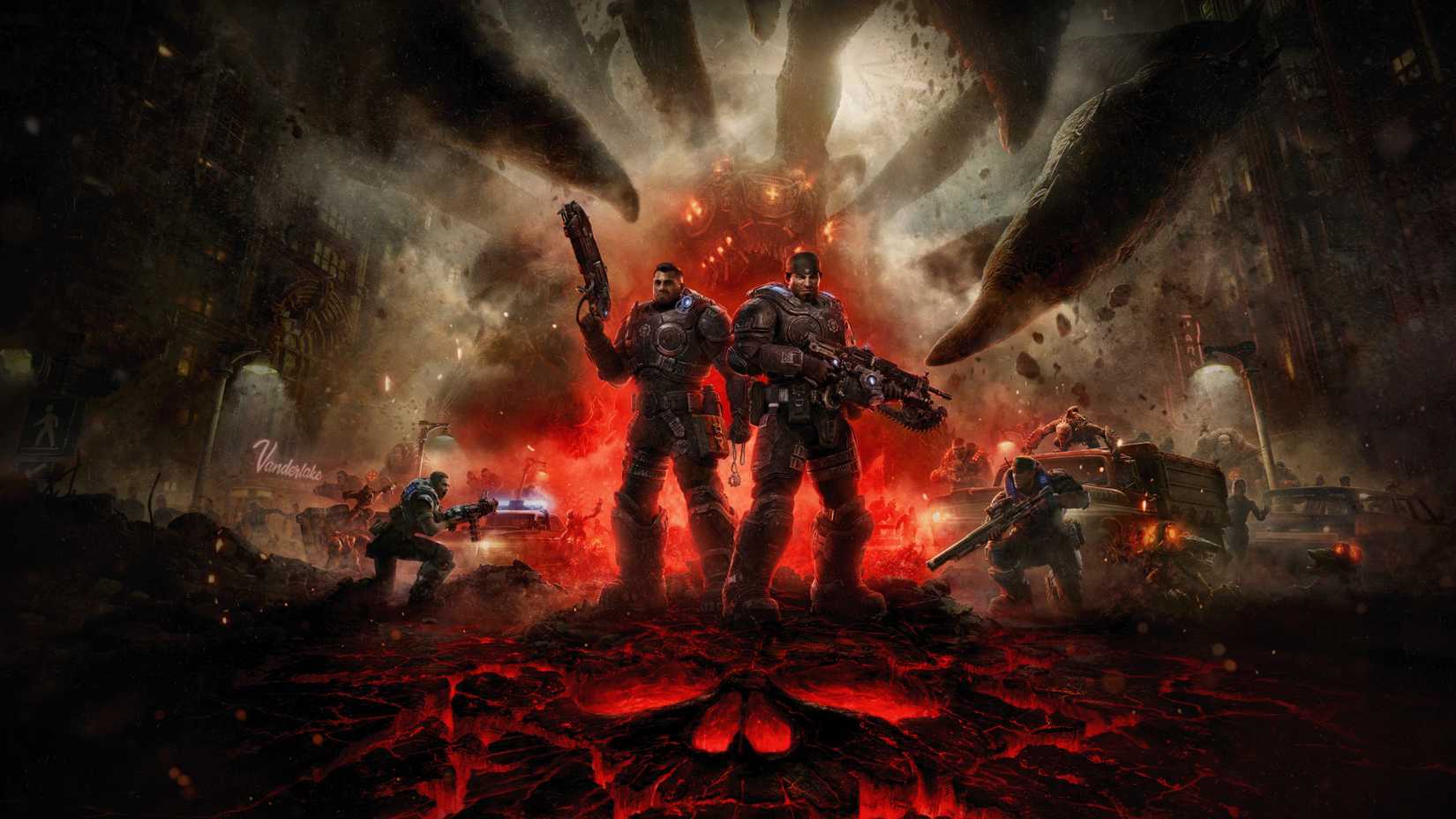 Gears of War E-Day Full Resolution Cover Art
