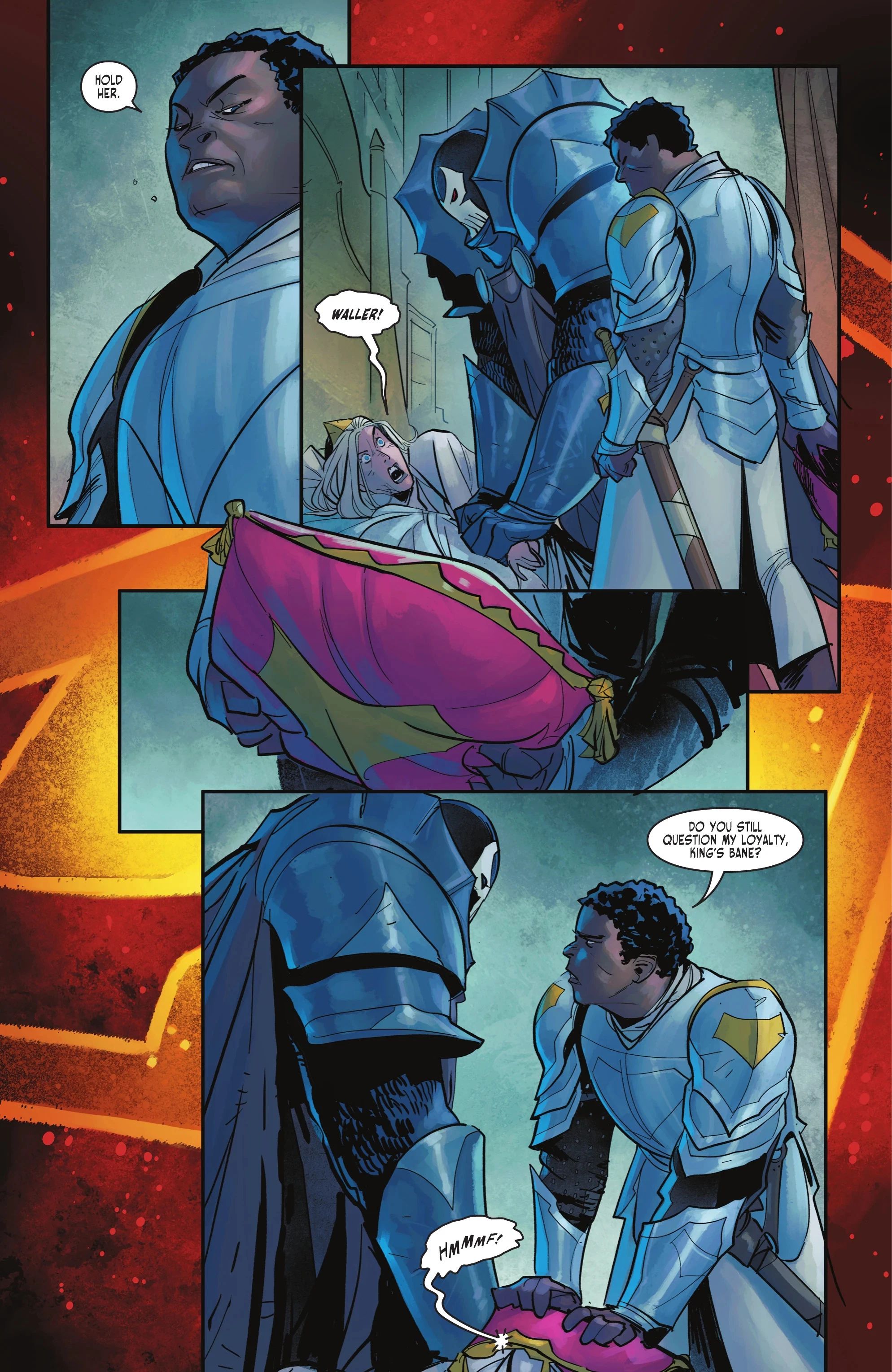 General Amanda Waller and the King's Bane kill Lara in Dark Knights of Steel