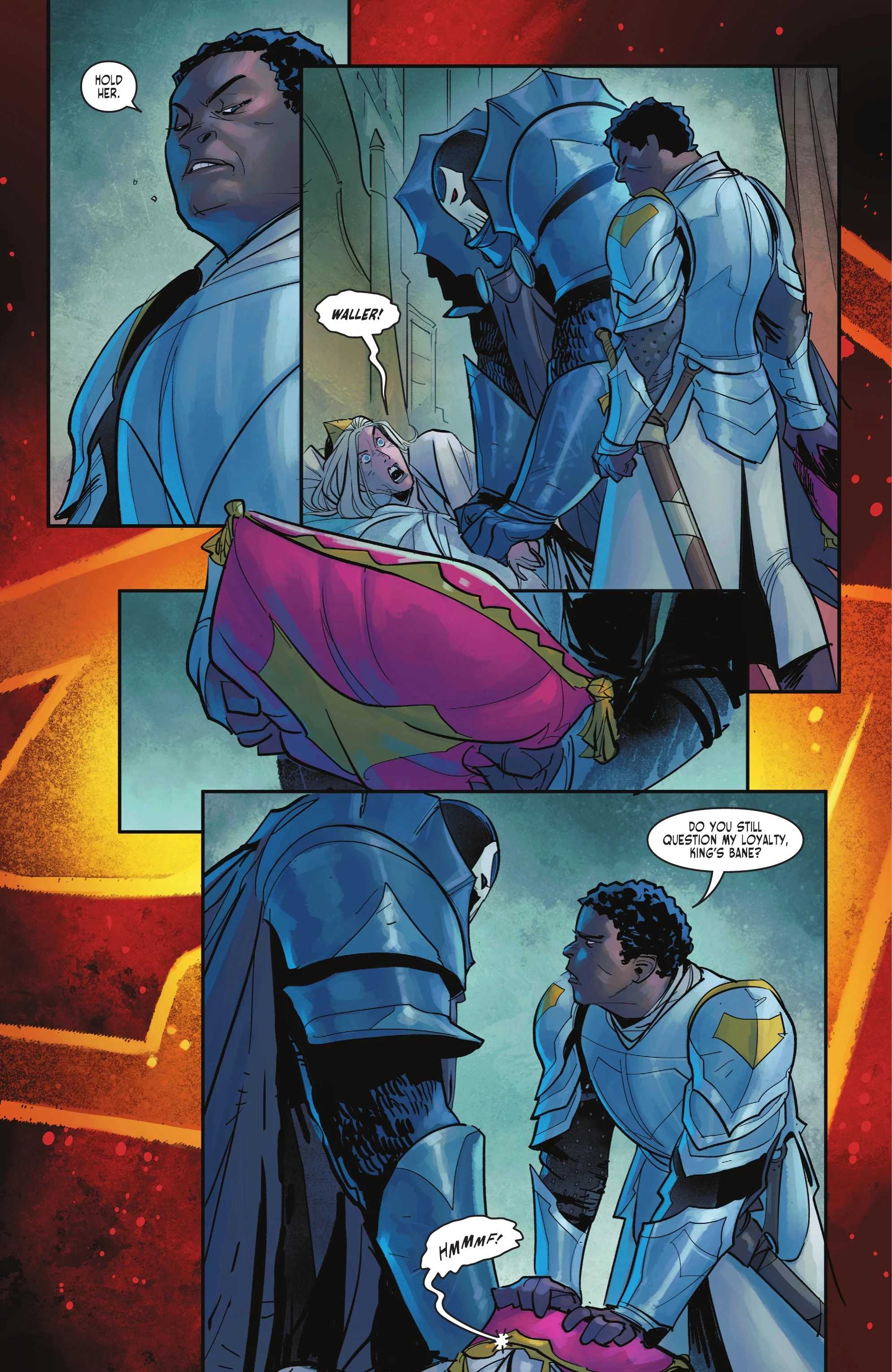 General Amanda Waller and the King's Bane kill Lara in Dark Knights of Steel