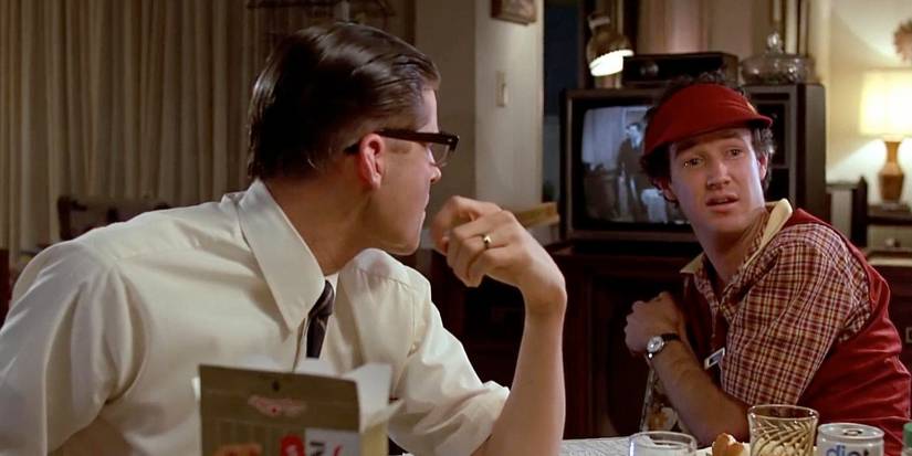 George and Dave watching television in Back to the Future