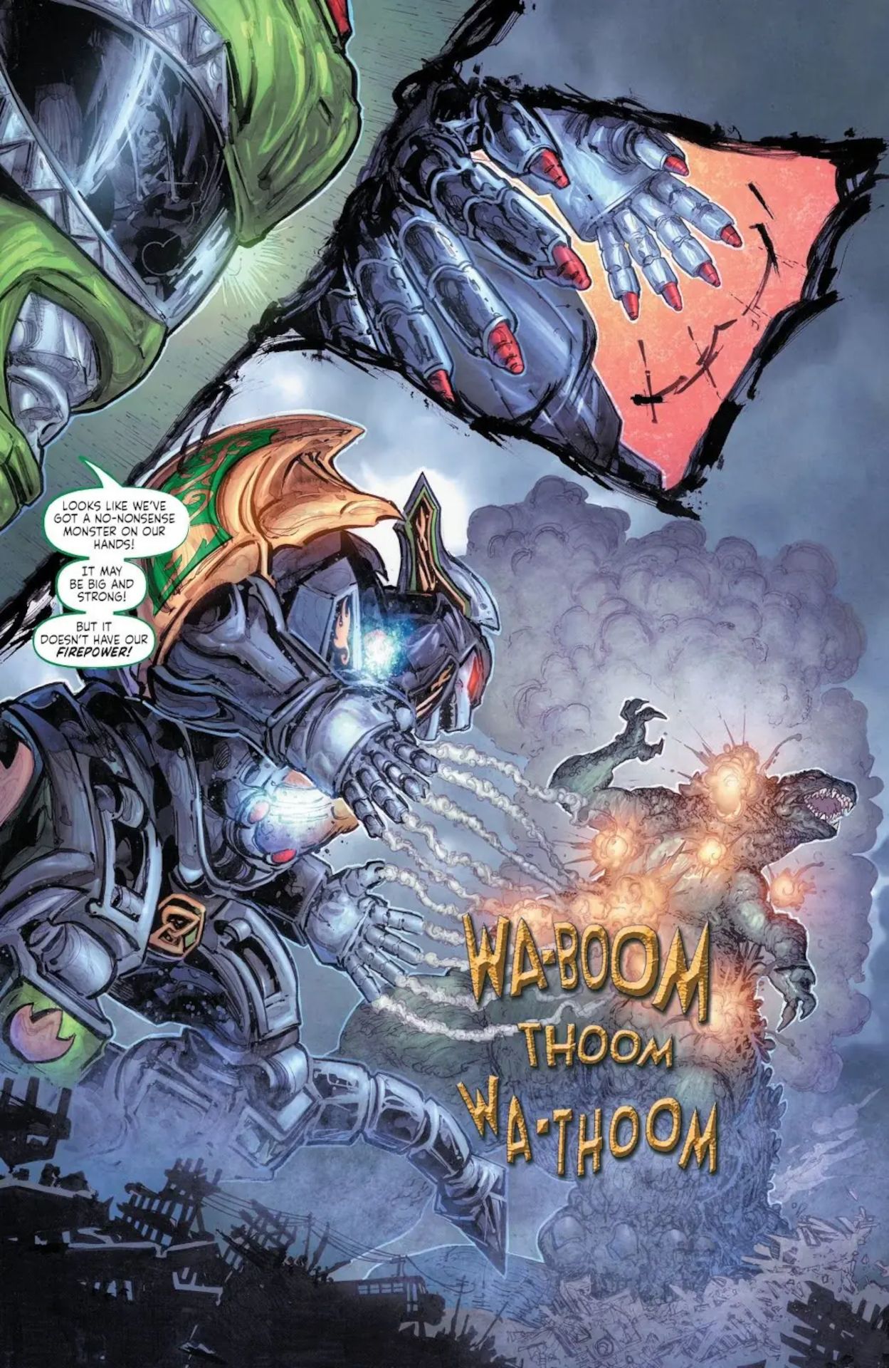 Godzilla Power Rangers Crossover Dragonzord
