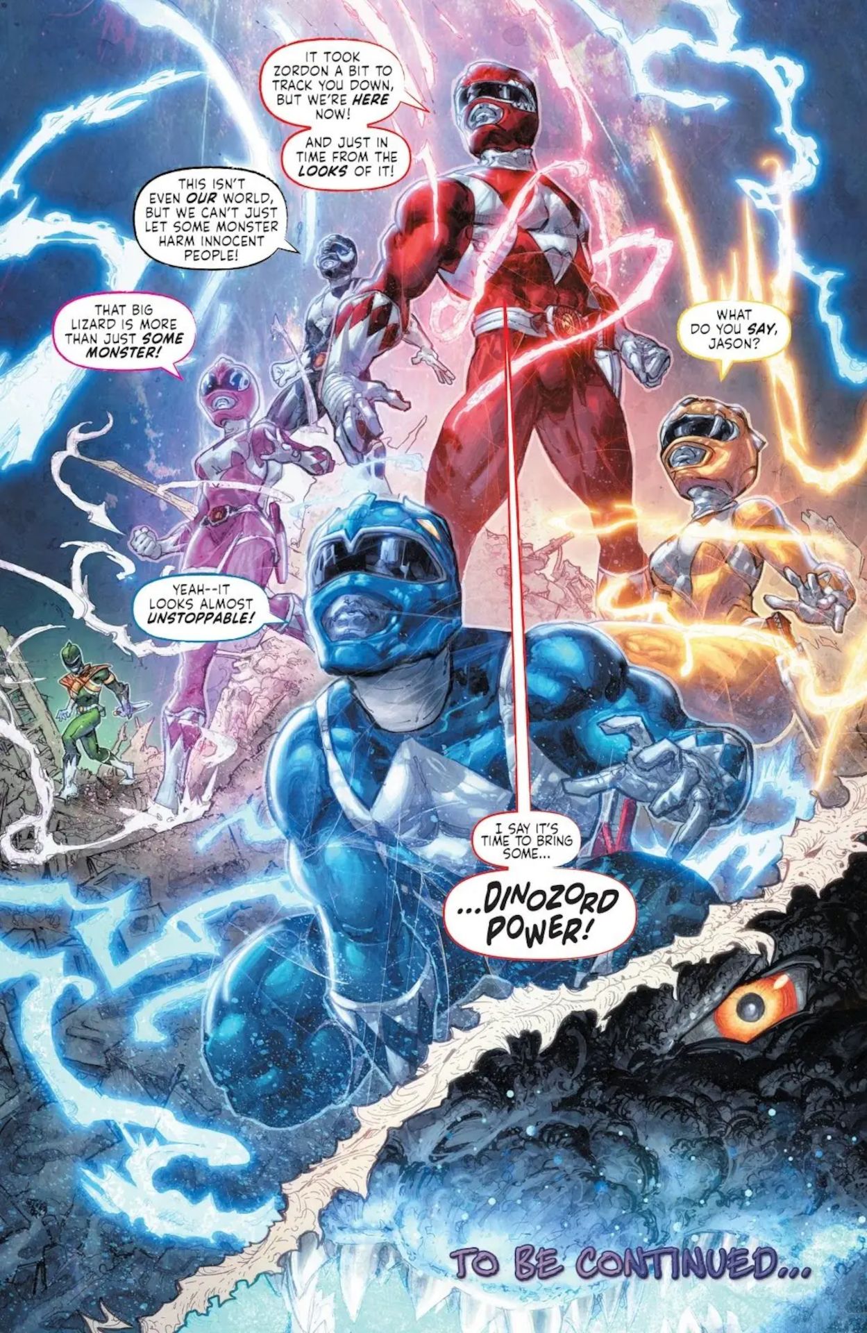Godzilla Power Rangers Crossover MMPR assembled