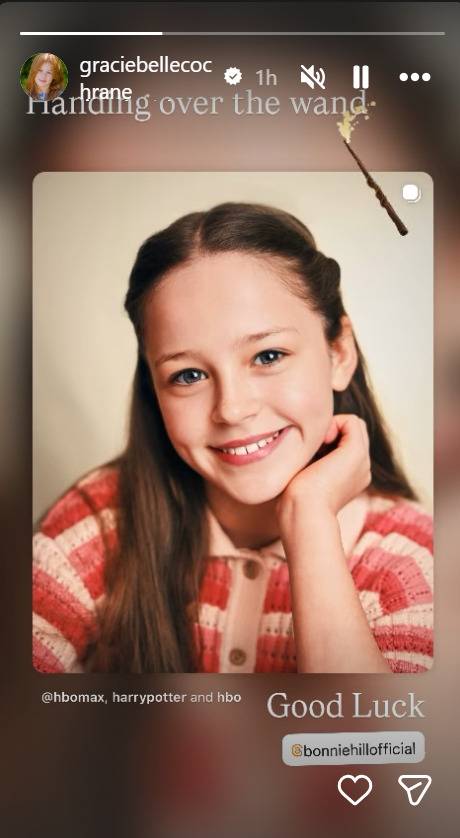 Gracie Cochran Instagram message for Bonnie Hill