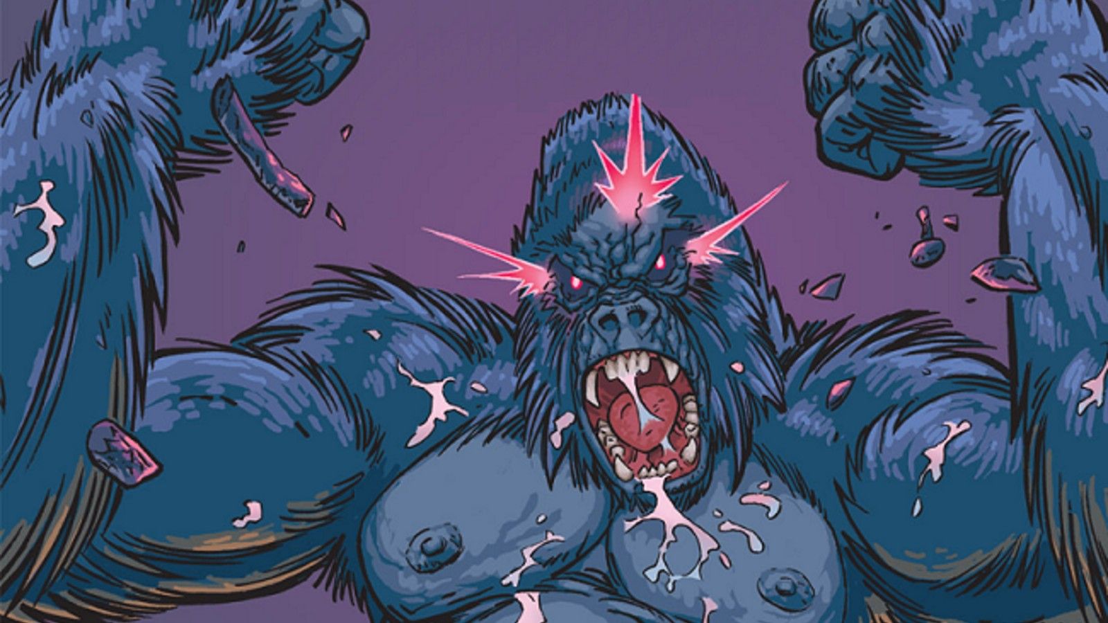 Gorilla Grodd looking very angry.