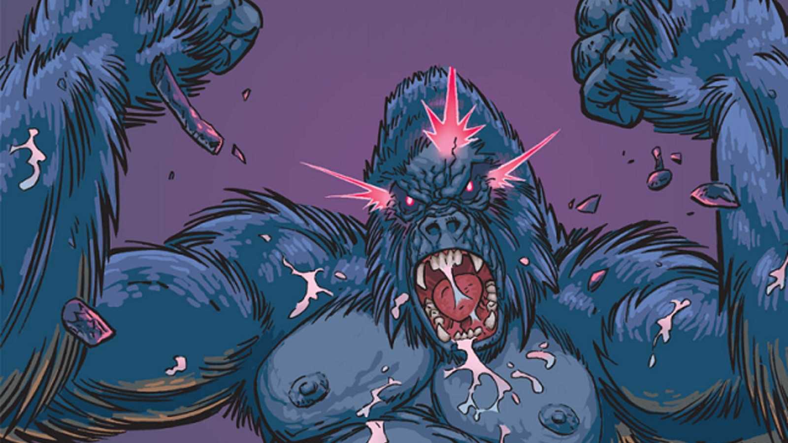Gorilla Grodd looking very angry.