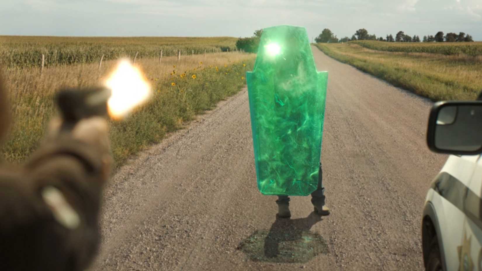 Hal Jordan Riot shield Construct in Lanterns Episode 5