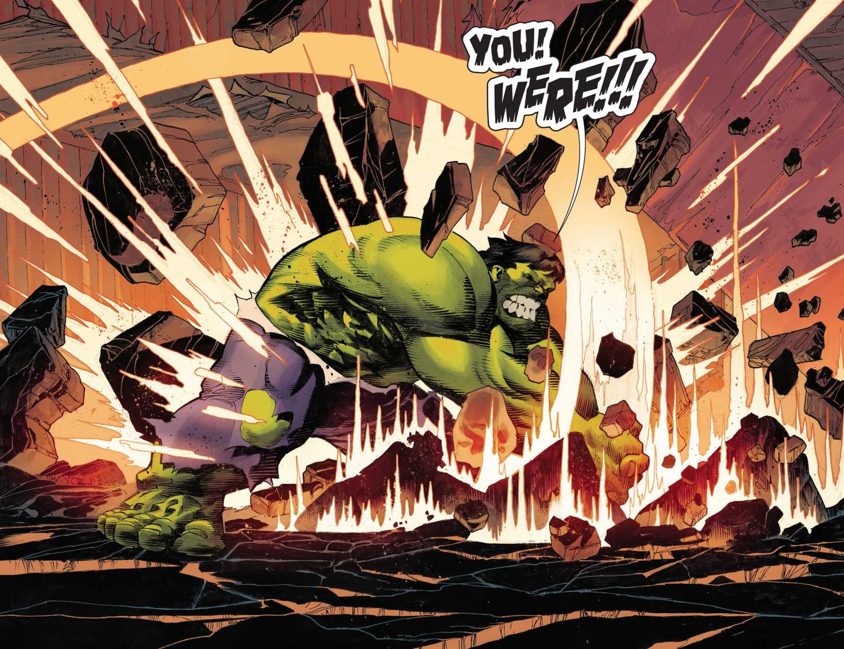 Hulk smashes the ground in Spider-Man Long Way Home