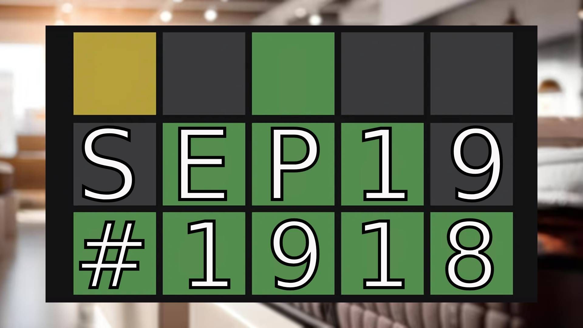 Today's Wordle Hints & Answer - September 19, 2026 (Puzzle #1918) image