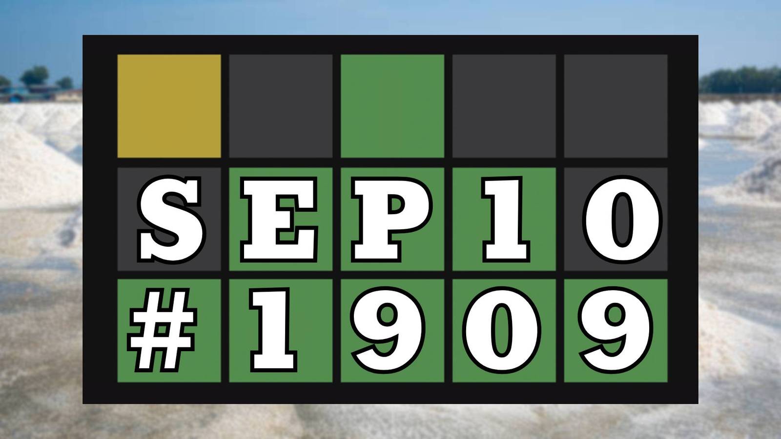 Today's Wordle Hints & Answer - September 10, 2026 (Puzzle #1909) Today's Wordle Hints & Answer - September 10, 2026 (Puzzle #1909)