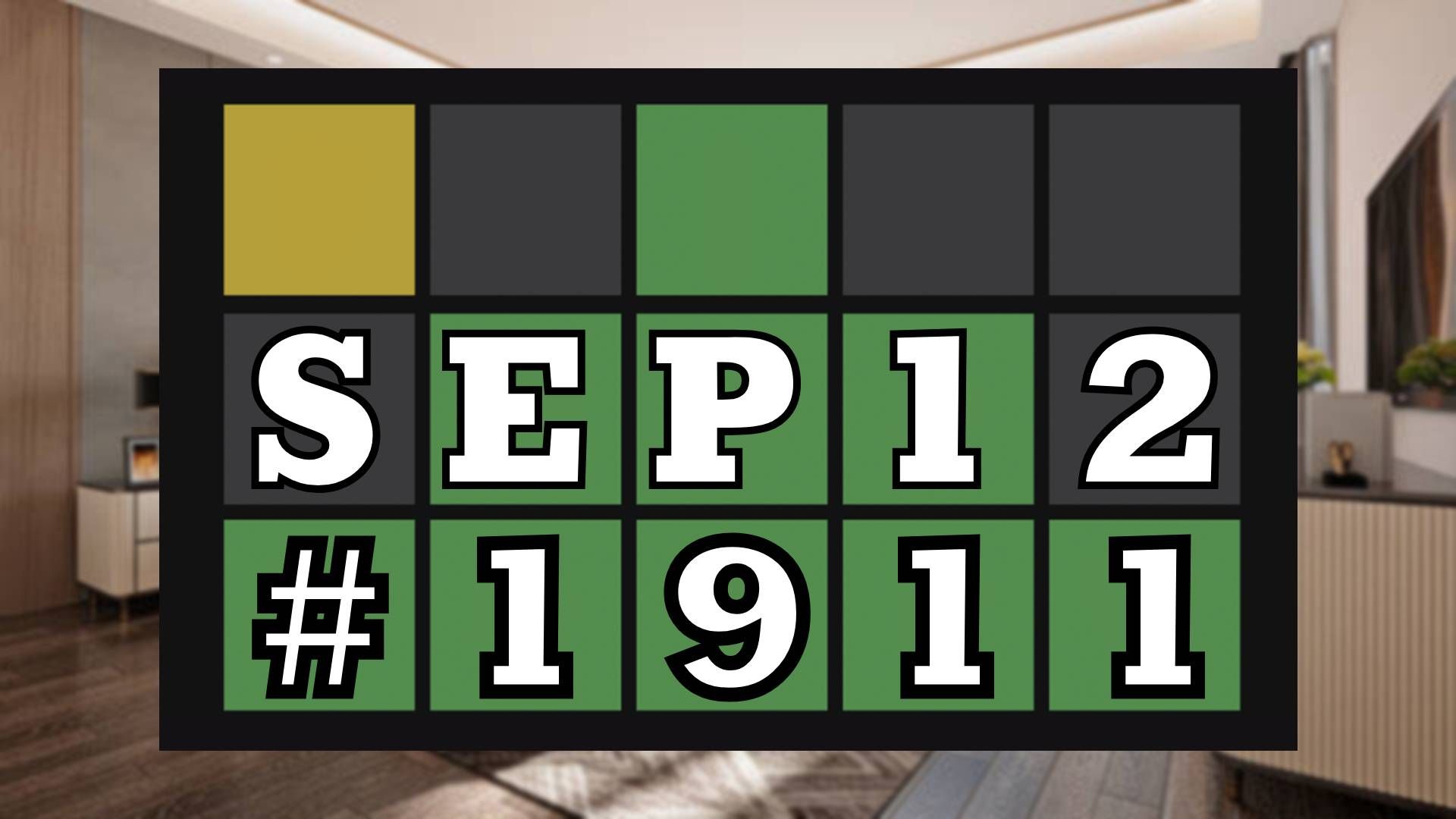 Today's Wordle Hints & Answer - September 12, 2026 (Puzzle #1911) image
