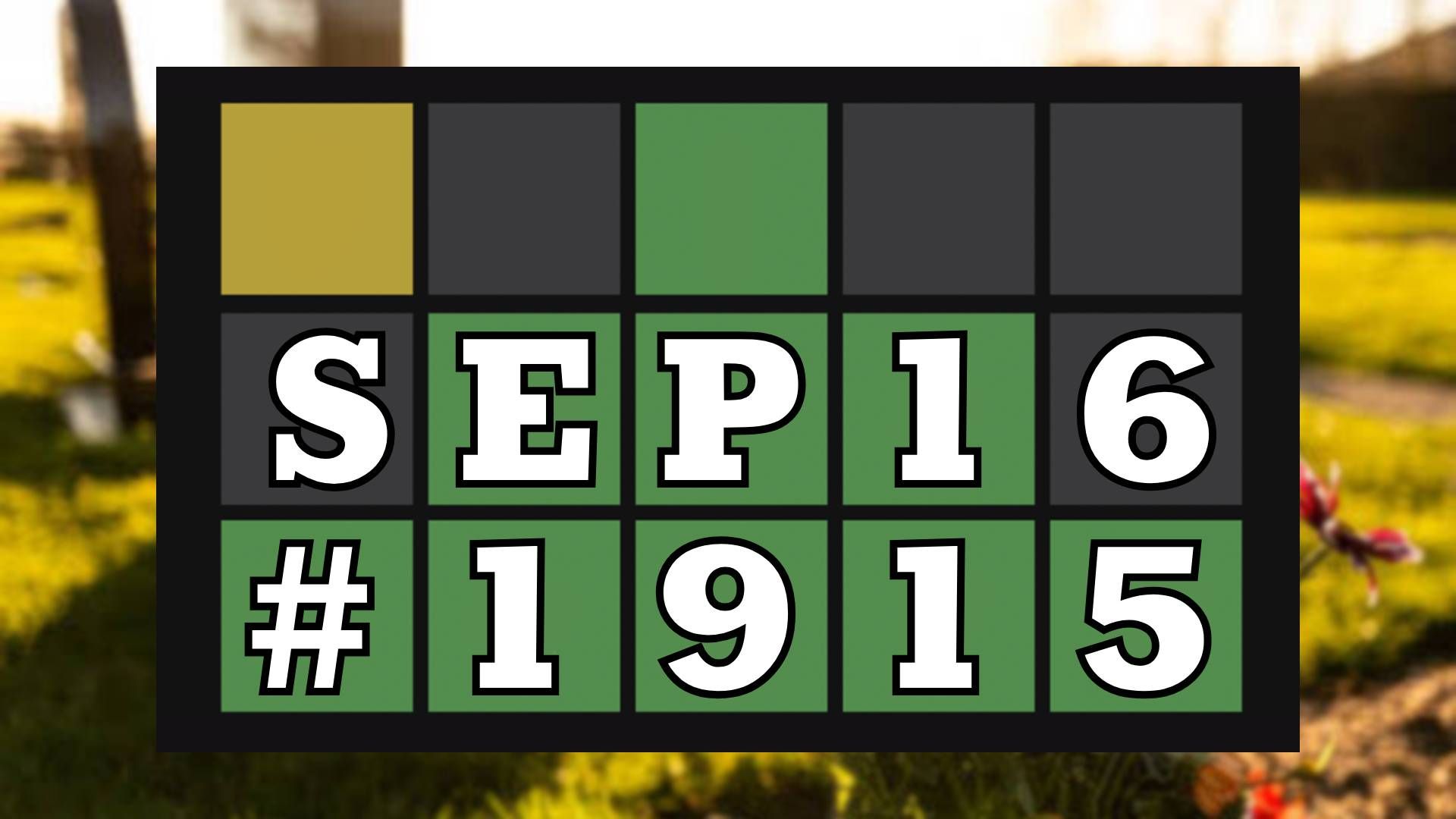 Today's Wordle Hints & Answer - September 16, 2026 (Puzzle #1915) image