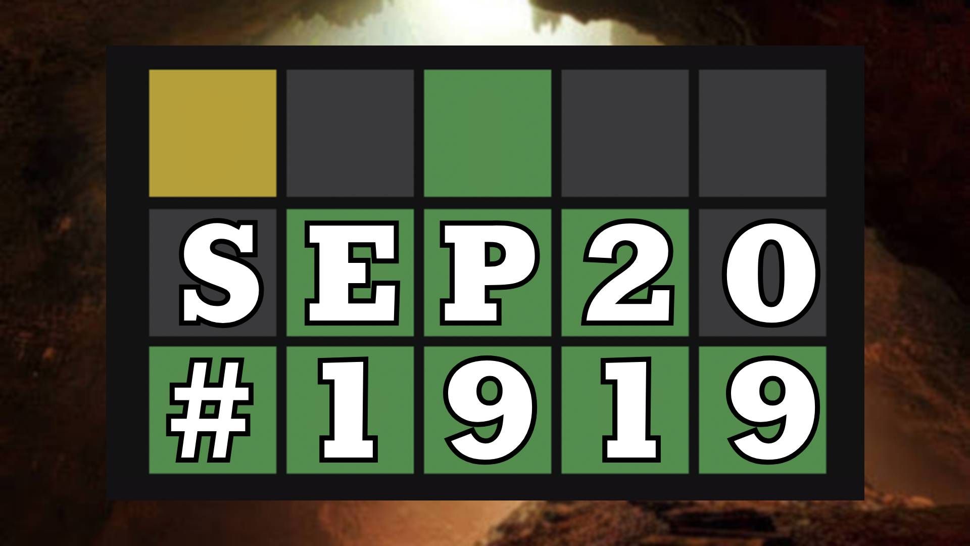 Today's Wordle Hints & Answer - September 20, 2026 (Puzzle #1919) image