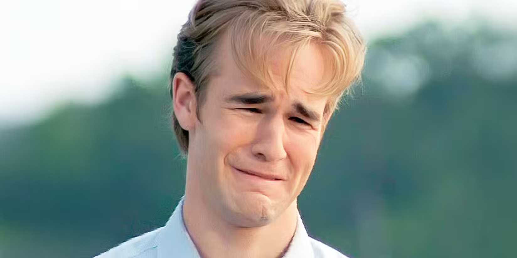 James Van Der Beek making the Crying Dawson face in Dawson's Creek season 3