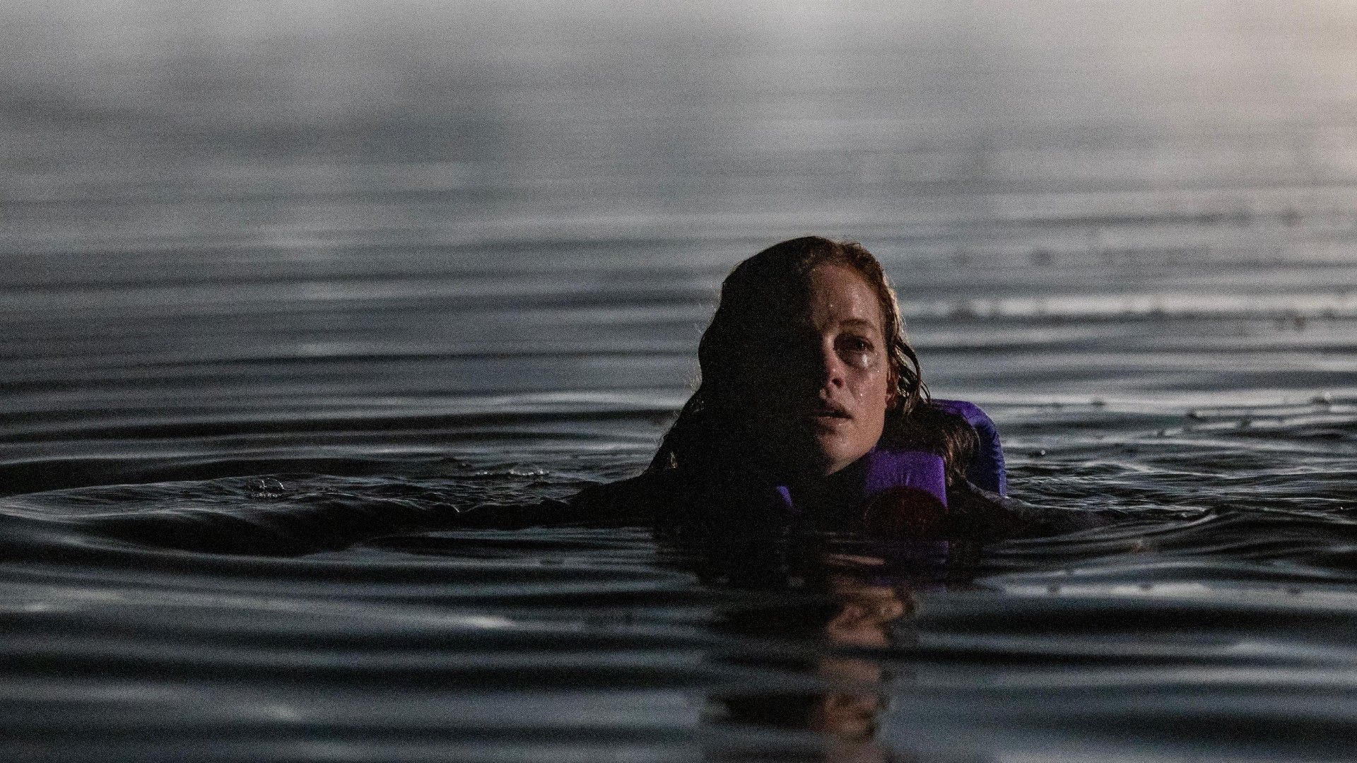 Jane Levy in the water in River