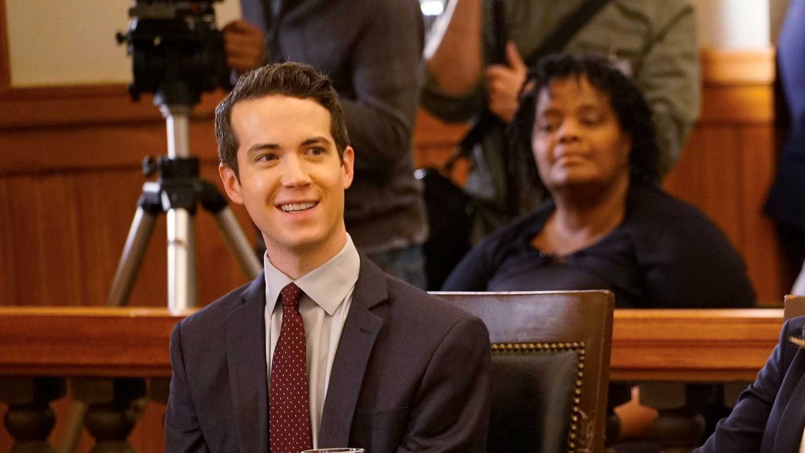 John Hartman at court in Trial & Error