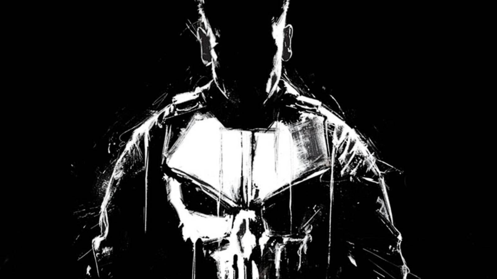 Jon Bernthal's Punisher logo is visible in the dark