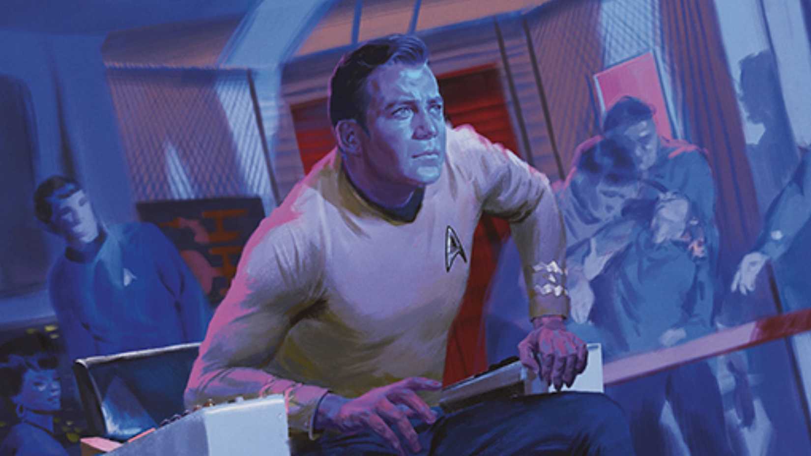 Josh Newton artwork for a card for Star Trek crossover with Magic The Gathering