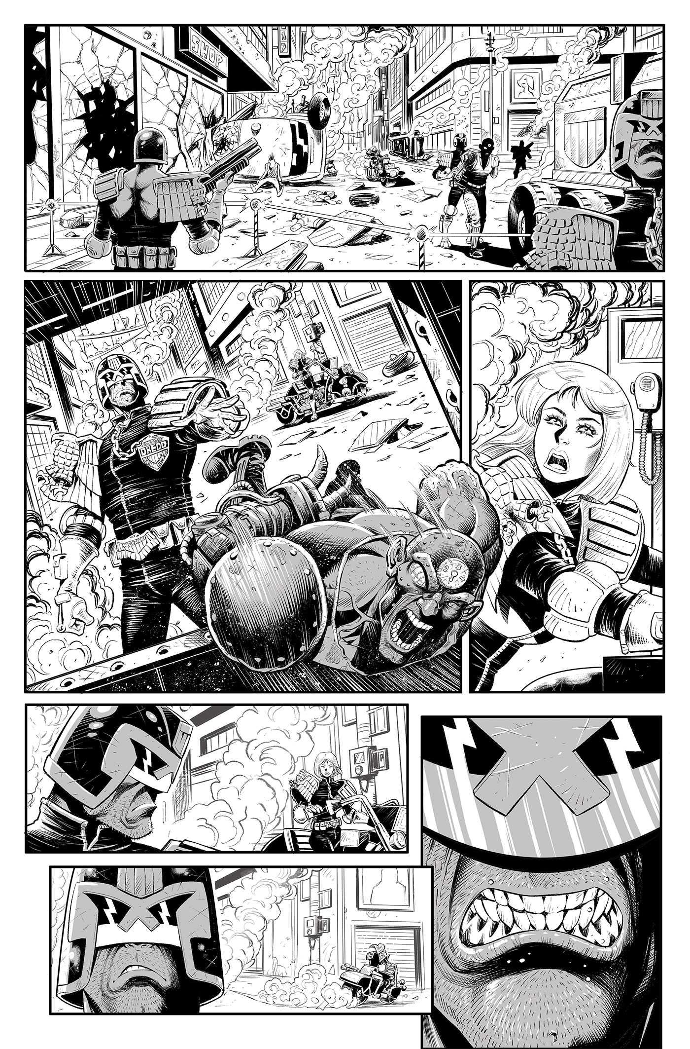 Judge Dredd Biker Mice From Mars Preview Page 1