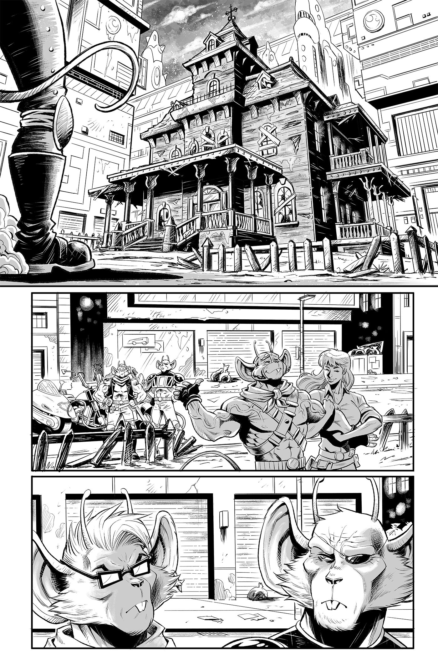 Judge Dredd Biker Mice From Mars Preview Page 2