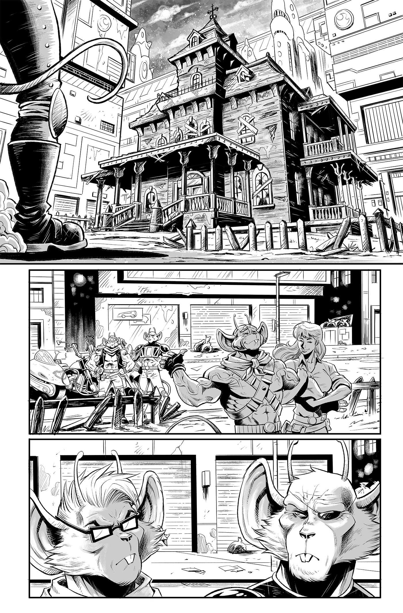 Judge Dredd Biker Mice From Mars Preview Page 2