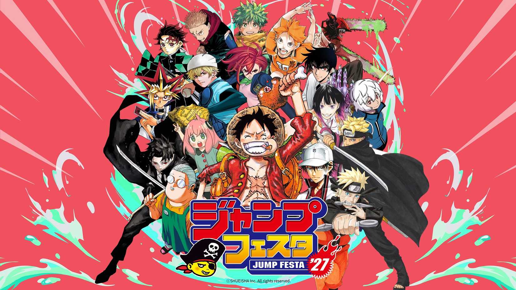 Jump Fes 2027 Visual Poster featuring popular characters
