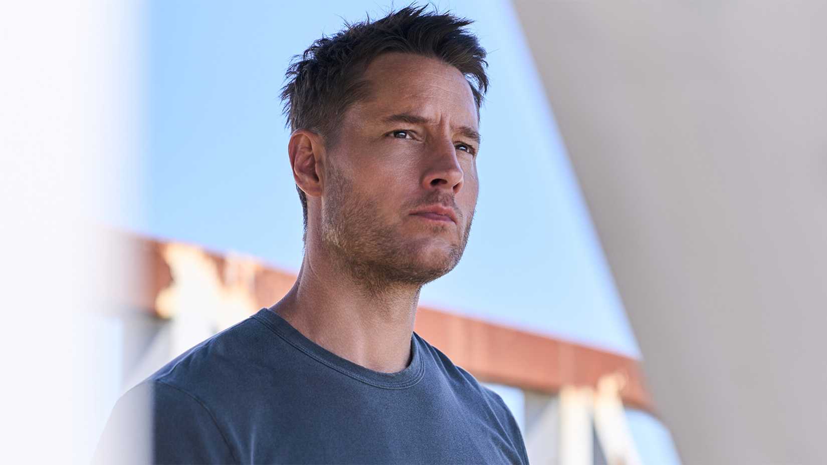 Justin Hartley as Colter Shaw in a still from Tracker season 4, episode 1