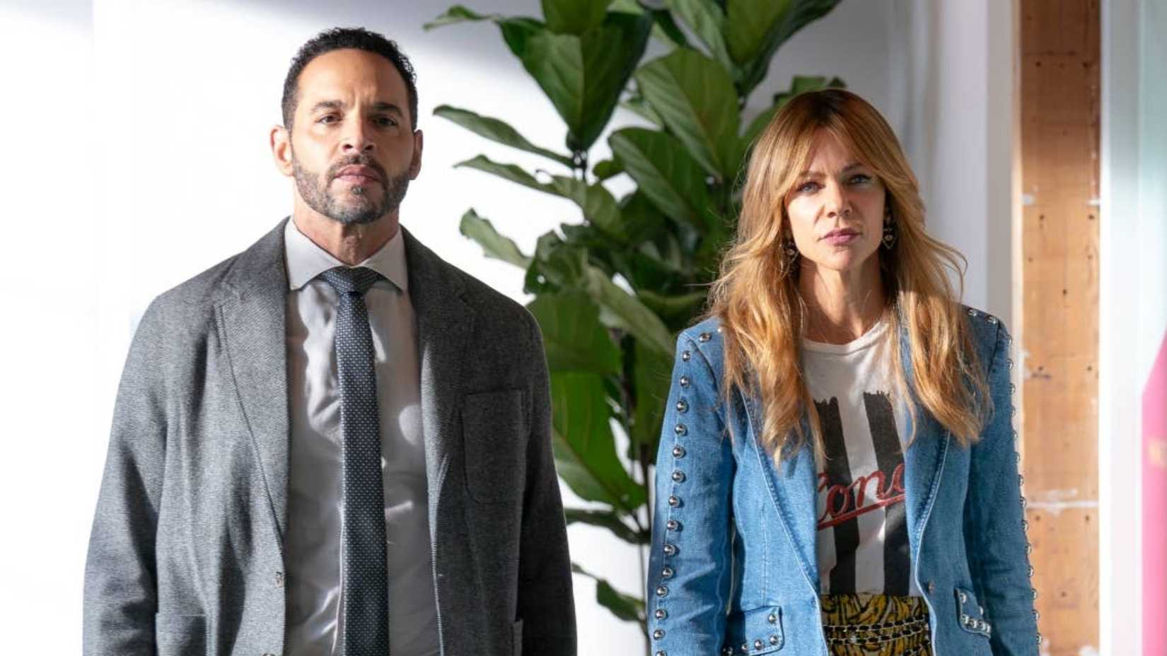 Kaitlin Olson and Daniel Sunjata star as crime-solving partners Morgan and Karadec in High Potential Season 3.