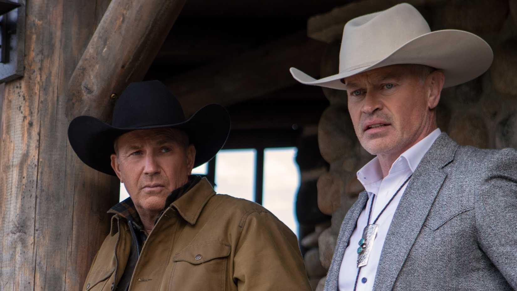 Kevin Costner and Neal McDonough in Yellowstone