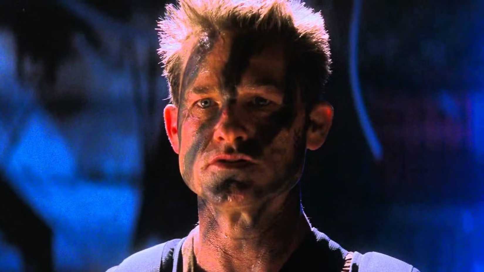 Kurt Russell with face paint in Soldier