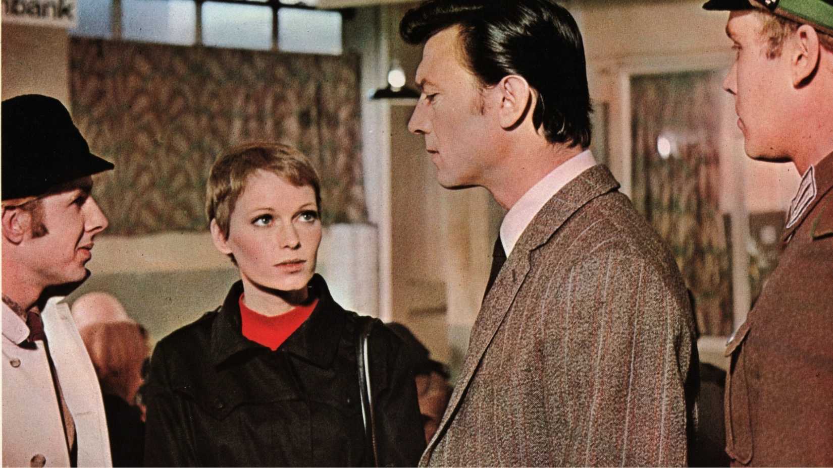 Laurence Harvey and Mia Farrow in a Dandy in Aspic