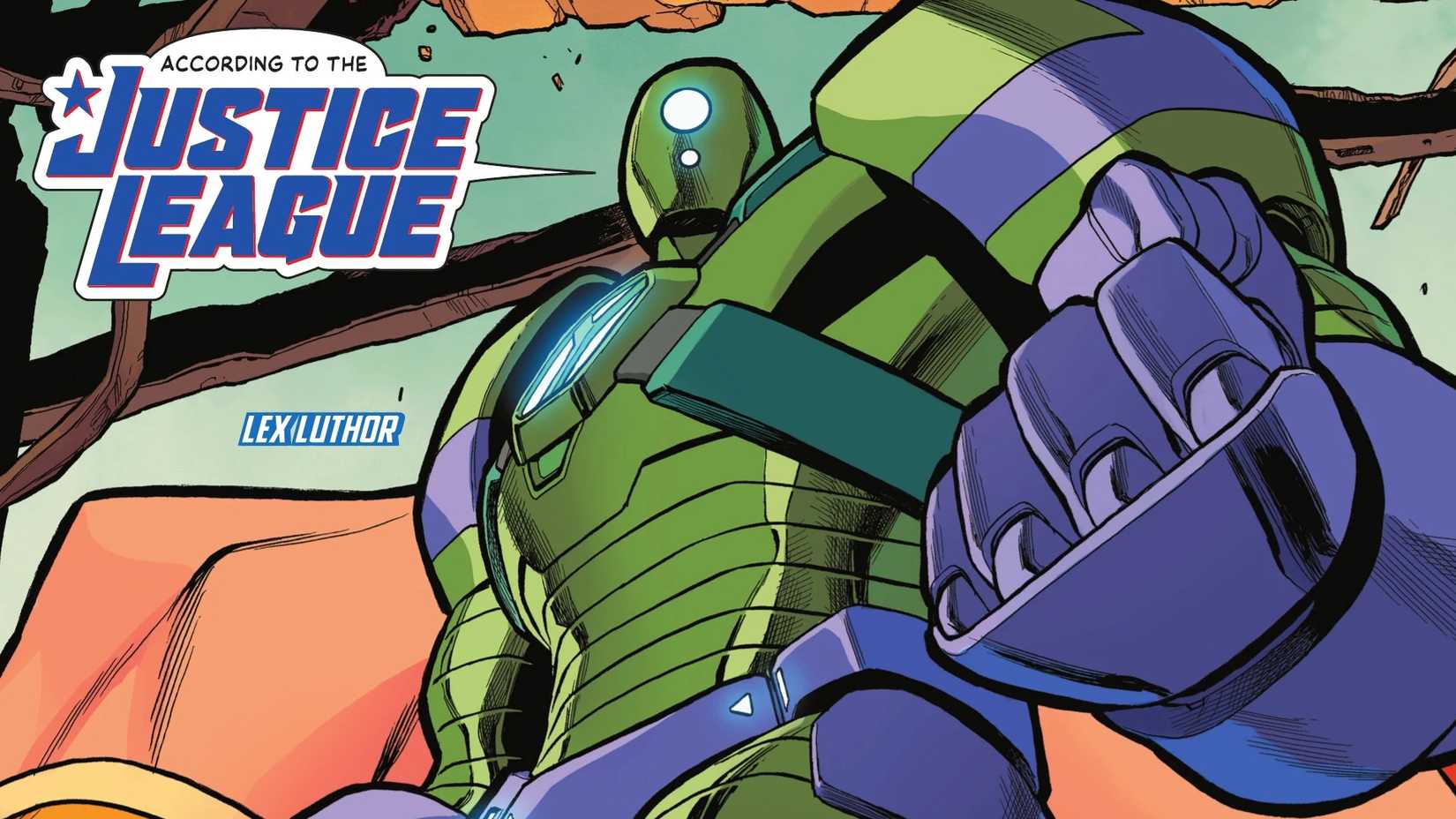 lex luthor in a battlesuit