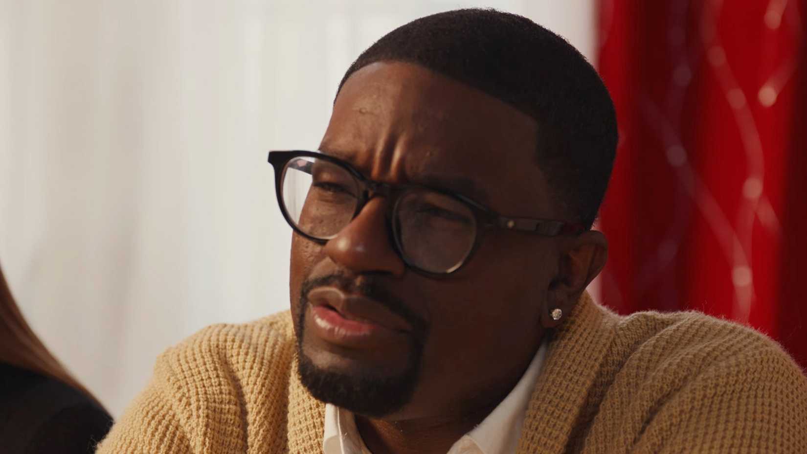 Lil Rel Howery looking skeptical in Unexpected Christmas