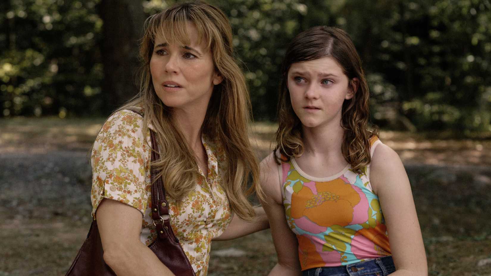 Linda Cardellini as Pam Voorhees and Gwendolyn Sundstrom as Grace in Crystal Lake