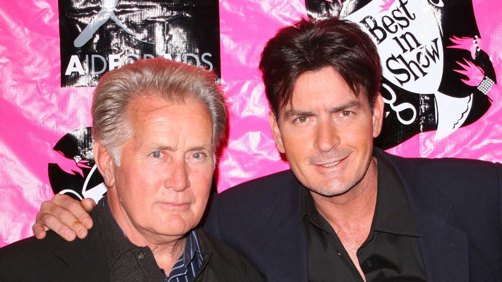Martin Sheen and Charlie Sheen together at 5th Annual Best In Drag Show